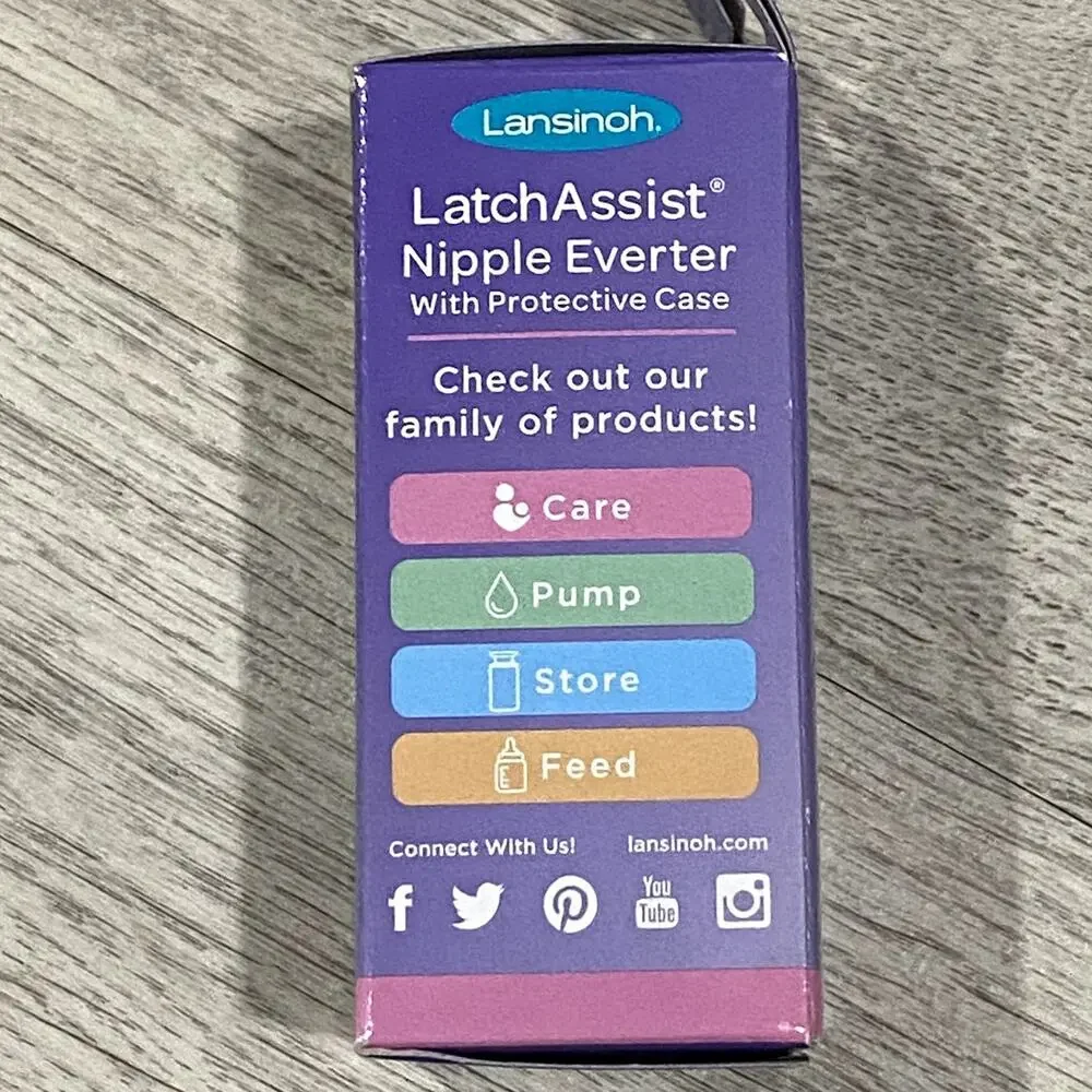 NEW Lansinoh LatchAssist Nipple Everter Set - Unopened Box - 2 Sizes